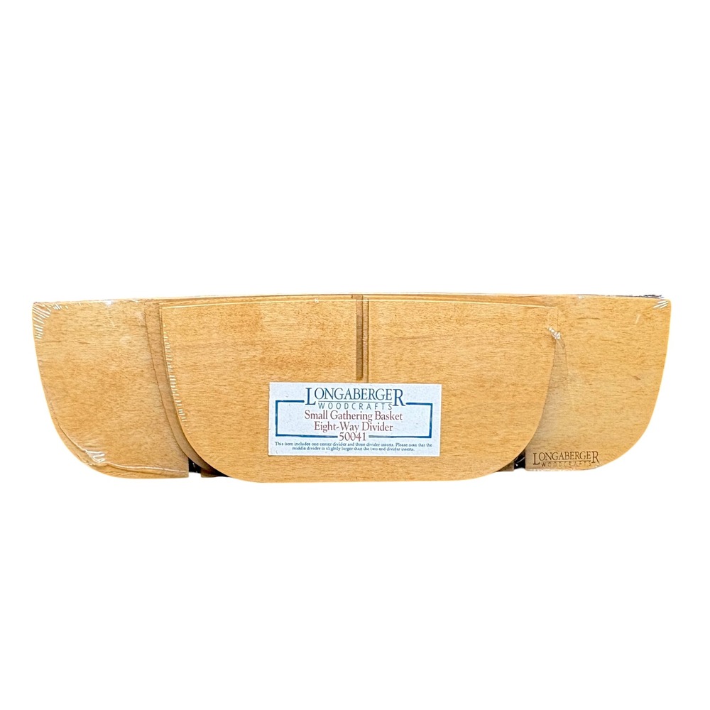 Longaberger Woodcrafts Eight-Way Divider for Small Gathering Basket #50041 NEW
